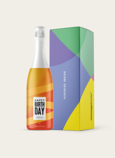 Cava Happy Birthday in Geschenkverpakking