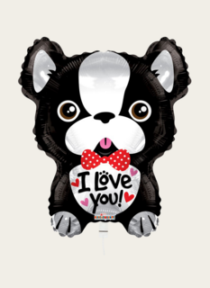 Ballon Hondje I Love You Multi